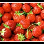 fresh picked strawberries